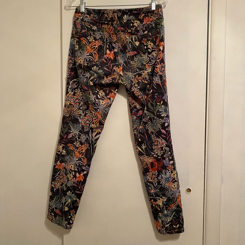 Pilcro and the Letterpress Floral Skinny Pants - Multicolor - Picture 2 of 8